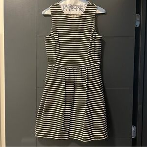 J. Crew Black & White Striped Dress